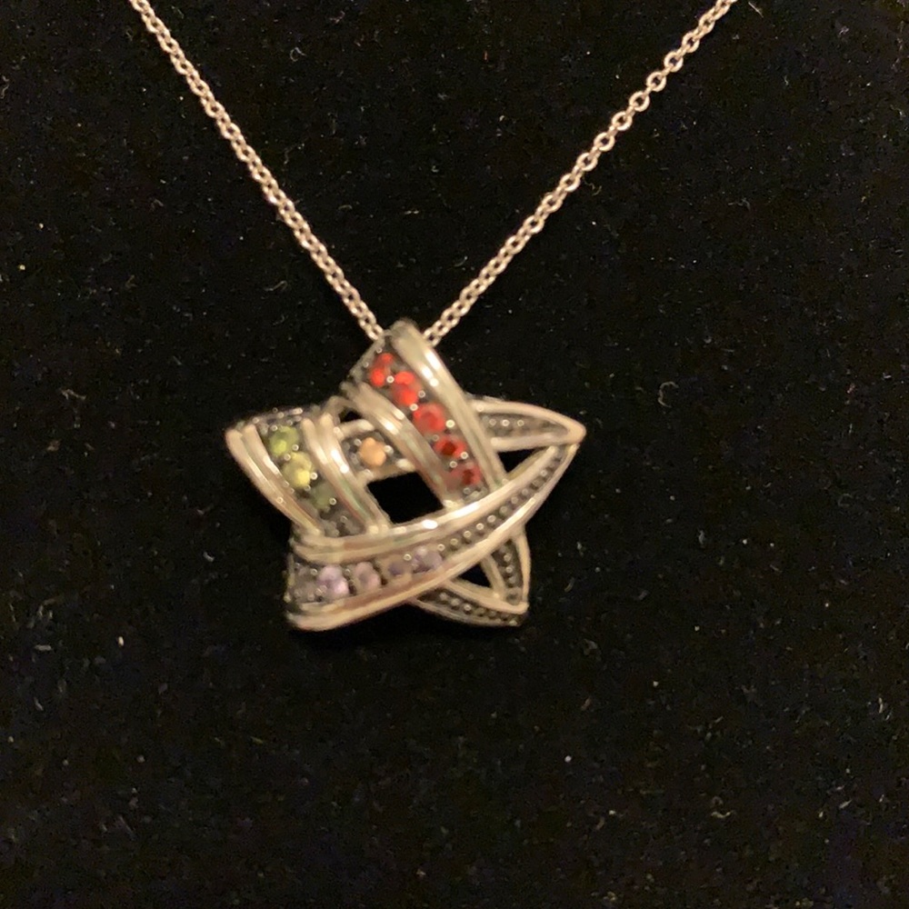 Multi color Star necklace